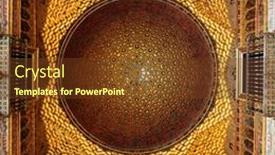  Presentation with golden palace - Beautiful PPT theme featuring seville-spain-march-15-2013 backdrop and a tawny brown colored foreground