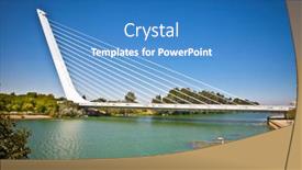  Presentation with construction design - Slide deck enhanced with seville-spain-sep-9-alamillo background and a teal colored foreground