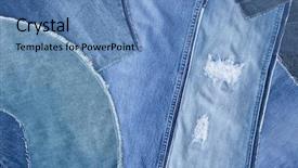  Presentation with sew - Beautiful slides featuring sew seeds - patchwork jeans background backdrop and a teal colored foreground