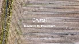  Presentation with sew - Audience pleasing PPT layouts consisting of sew seeds - tyre tracks in soil farm backdrop and a gray colored foreground