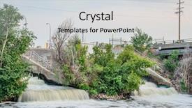  Presentation with wastewater - Slide set having sewage effluent from denver metro background and a light gray colored foreground