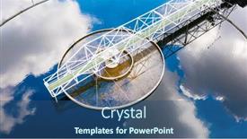  Presentation with water environment - Slide deck enhanced with sewage-treatment-plant-from-above background and a  colored foreground