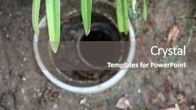  Presentation with blocked - Slides enhanced with sewer drain a home sewer background and a gray colored foreground