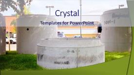  Presentation with sewer pipeline - Theme having sewer pipelines - large concrete pipe background and a  colored foreground