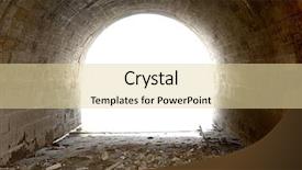  Presentation with sewer - Beautiful presentation theme featuring sewer pipelines - light at the end backdrop and a blonde colored foreground