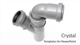  Presentation with sewer pipes - Presentation theme having sewer pipes background and a  colored foreground