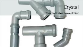  Presentation with sewer pipes - Cool new PPT theme with sewer pipes backdrop and a light gray colored foreground