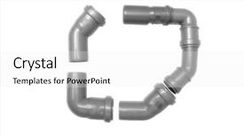  Presentation with sewer pipes - Amazing presentation theme having sewer pipes backdrop and a white colored foreground