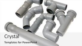  Presentation with sewer - Colorful presentation theme enhanced with sewer pipes backdrop and a light gray colored foreground