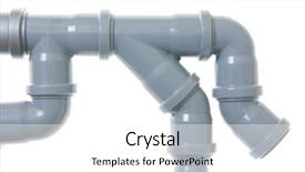  Presentation with sewer pipes - Cool new PPT theme with sewer pipes backdrop and a white colored foreground