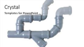  Presentation with sewer - Colorful slides enhanced with sewer pipes backdrop and a white colored foreground