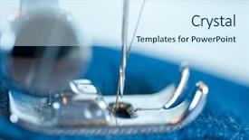  Presentation with sewing machine - Theme enhanced with sewing machine background and a  colored foreground