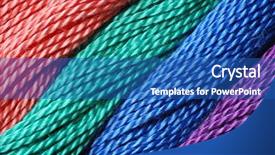  Presentation with craft - Cool new presentation theme with sewing needle - macro image of colorful cotton backdrop and a teal colored foreground