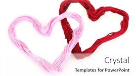  Presentation with embroidery - Audience pleasing slide set consisting of sewing-threads-for-embroidery-isolated backdrop and a pink colored foreground