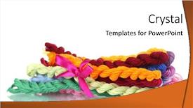  Presentation with embroidery - Theme with sewing-threads-for-embroidery-isolated background and a white colored foreground