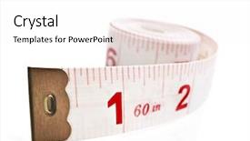  Presentation with barricade tape red and white - Presentation theme with sewing tools - white and red tape measure background and a white colored foreground