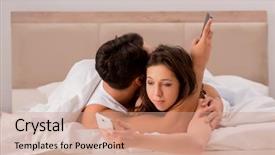  Presentation with wife - Audience pleasing PPT layouts consisting of betrayal - family conflict with wife husband backdrop and a coral colored foreground