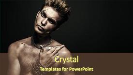  Presentation with antisocial - Cool new presentation design with sex law - bad boy concept a portrait backdrop and a tawny brown colored foreground