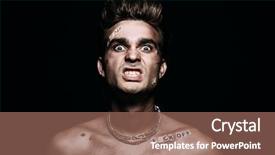  Presentation with antisocial - Amazing PPT theme having sex law - bad boy concept a portrait backdrop and a violet colored foreground