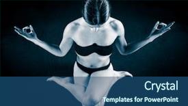  Presentation with black art - Slides with sex posation - art of a woman portrait background and a ocean colored foreground