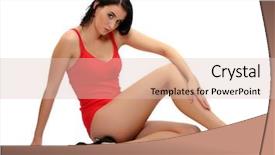  Presentation with tv show studio camera - Presentation design having sex posation - studio shot young beautiful women background and a lemonade colored foreground