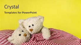  Presentation with sex - Theme consisting of sex toys - two teddy bears lying background and a yellow colored foreground