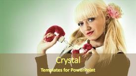  Presentation with retro 1920s english style gangster - PPT theme consisting of sex toys - woman with handcuffs image background and a tawny brown colored foreground