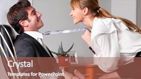  Presentation with sex - Audience pleasing slides consisting of sex work - businesswoman is seducing her boss backdrop and a red colored foreground