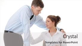  Presentation with romance - Slides enhanced with sex work - job romance concept business people background and a light gray colored foreground
