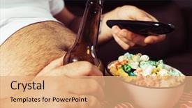  Presentation with closeup of bees flying - Slide deck having sexism - closeup of a caucasian man background and a  colored foreground