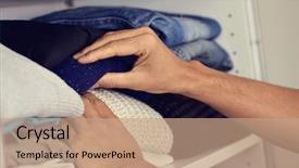  Presentation with closet - Colorful PPT theme enhanced with sexism - closeup of a young caucasian backdrop and a coral colored foreground