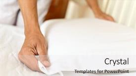  Presentation with close up of young girls - PPT theme featuring sexism - closeup of a young caucasian background and a white colored foreground