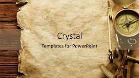  Presentation with vintage compass - Amazing slides having sextant - close up view of compass backdrop and a coral colored foreground