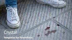  Presentation with teenage girl - Cool new presentation with sexual assault - teenage girl shoes blood backdrop and a gray colored foreground