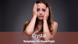  Presentation with discrimination - Presentation theme consisting of sexual assault - woman in violence and discrimination background and a red colored foreground