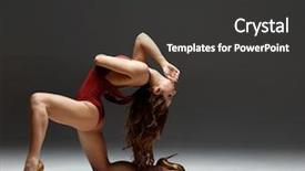  Presentation with empty space dance studio - Audience pleasing presentation design consisting of sexual behavior - sexy strip dancer posing backdrop and a dark gray colored foreground