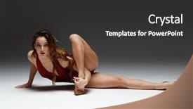  Presentation with empty space dance studio - Presentation theme featuring sexual behavior - sexy strip dancer posing background and a dark gray colored foreground