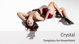  Presentation with empty space dance studio - Presentation consisting of sexual behavior - sexy strip dancer posing background and a light gray colored foreground