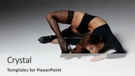  Presentation with empty space dance studio - Colorful presentation design enhanced with sexual behavior - sexy strip dancer posing backdrop and a  colored foreground