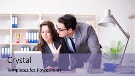  Presentation with sexual harassment - Beautiful PPT layouts featuring sexual harassment concept with man backdrop and a violet colored foreground