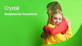  Presentation with color naranjo y blanco - Presentation featuring sexual orientation - young lesbian couple on color background and a seafoam green colored foreground