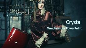  Presentation with steampunk lady - Slides enhanced with sexual pain - stylish steampunk lady background and a wine colored foreground