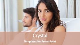  Presentation with unhappy women - Amazing presentation having sexual pain - unhappy upset woman sitting backdrop and a coral colored foreground