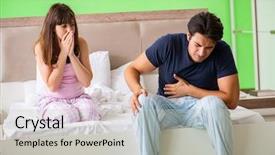  Presentation with e health - Amazing slide deck having sexual pain - young husband having problems backdrop and a light gray colored foreground