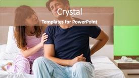  Presentation with prison mental health - Cool new PPT layouts with sexual pain - young husband having problems backdrop and a coral colored foreground