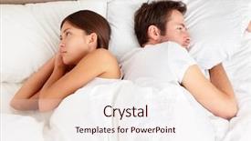  Presentation with sexuality - Colorful slide deck enhanced with sexuality - upset young couple having marital backdrop and a sky blue colored foreground