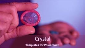  Presentation with transmitted disease - PPT theme having sexually transmitted disease - closeup of a young caucasian background and a violet colored foreground