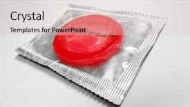  Presentation with condom - Audience pleasing PPT layouts consisting of young man wearing santa hat and t-shirt listening to music on headphones backdrop and a gray colored foreground