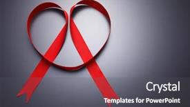  Presentation with stock markets - Slide deck with sexually transmitted disease - stock imges of the ribbon background and a dark gray colored foreground