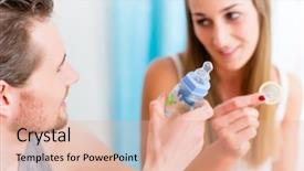  Presentation with planning family baby - Colorful presentation design enhanced with sexually transmitted disease - young woman objectifies family planning backdrop and a lemonade colored foreground